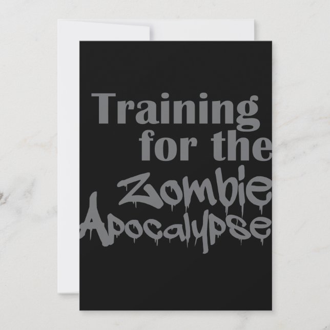 Formation Pour Zombie Apocalypse Drôle (Devant)