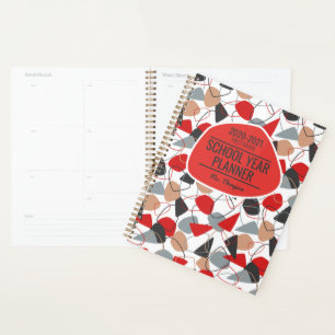 Forme Abstraite rouge, charbon de bois et blanc