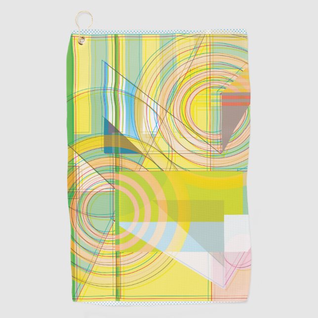Forme de ligne géométrique Serviette de golf (Devant)