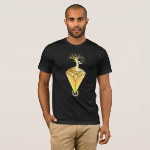 forme de losange avec un t-shirt d'arbre mystique