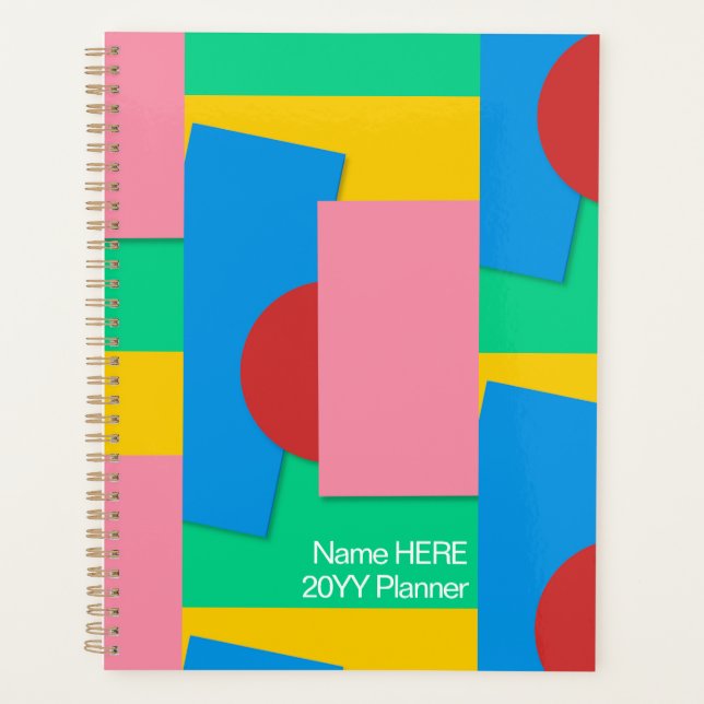 Forme et couleur Abstraite élégante personnalisée (Devant)