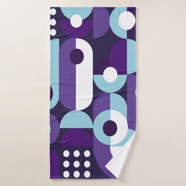 forme géométrique Abstraite abstrait, art, oeuvre  (Serviette de bain)
