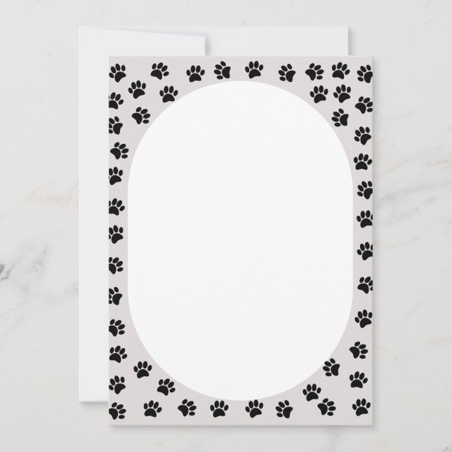 Forme ovale des Empreintes de pattes de chien (Devant)