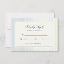Formel Preppy French Blue Stripes RSVP
