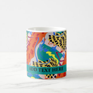 Formes Abstraites, ajouter du texte, Mug de café