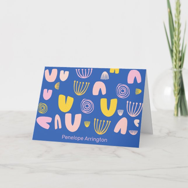 Formes Abstraites colorées Conception de collage e (Devant)