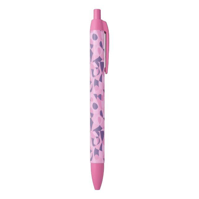 formes Abstraites rose et violet stylos personnali (Bas (Vertical))