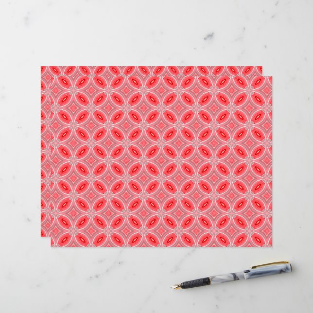 Formes Abstraites rouges (Devant/Arrière en situation)