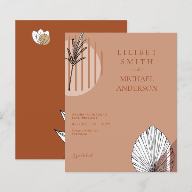 Formes Abstraites scandinaves japonaises ENREGISTR (Devant / Derrière)