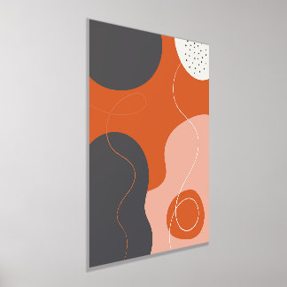 Formes biologiques colorées Poster d'art moderne 2