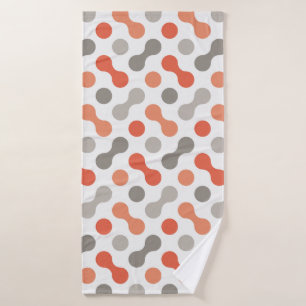 Formes colorées (corail et gris)