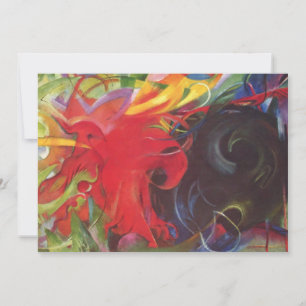 Formes de combat par Franz Marc, Art fin vintage