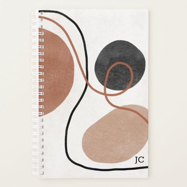 Formes de forme libre Abstraites - Brown et noires (Devant)