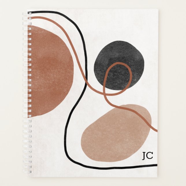 Formes de forme libre Abstraites - Brown et noires (Devant)
