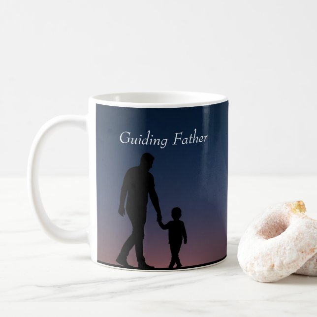Formes de la paternité (Père qui guide) Café Mug (Avec donut)