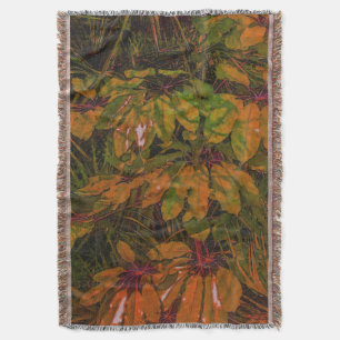 Formes feuille Motif Abstrait lancer couverture