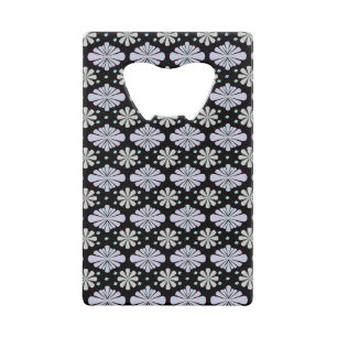 Formes florales pastel sur fond noir