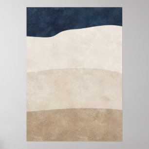 Formes géométriques Abstraites modernes Poster d'a