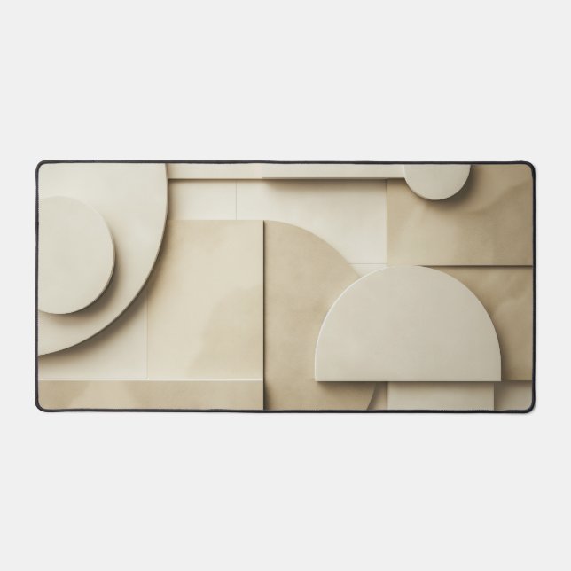 Formes géométriques en 3D avec espace texte (Recto)