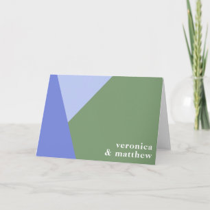 Formes géométriques modernes violet vert personnal