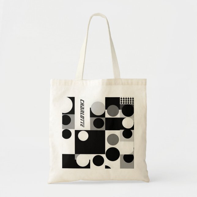 formes géométriques motif moderne 60s Sac fourre-t (Devant)