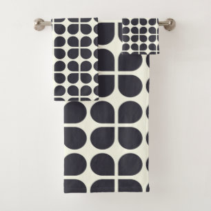 Formes géométriques moyennes en noir et blanc