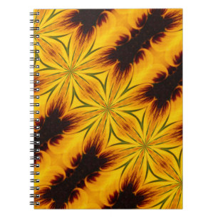 Formes Jaunes Et Brown Carnet D'Art Abstrait