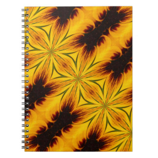 Formes Jaunes Et Brown Carnet D'Art Abstrait
