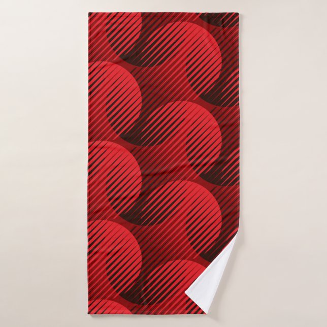 Formes modernes géométrique motif transparent (Serviette de bain)