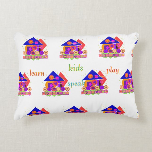 Formes Numéros Symboles Enfants Accent Coussin (Devant)