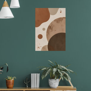 Formes organiques abstraites Affiche d'art Marro