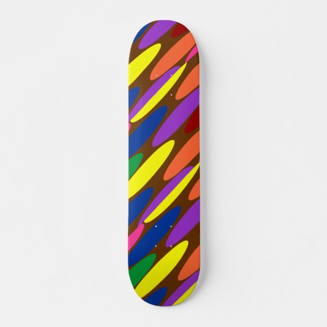 Formes très Cool et colorées Skateboard (Devant)