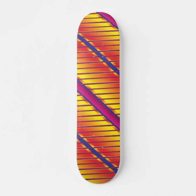 Formes très Cool et colorées Skateboard (Devant)