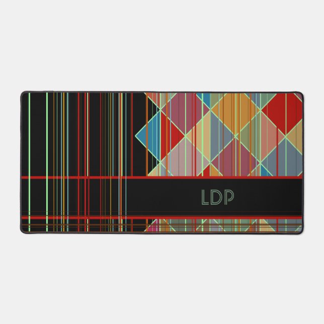 Formes triangulaires triangulaires avec initiales  (Recto)