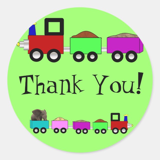 Formez le Merci des autocollants à thème ! (Devant)