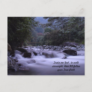 Formez-Moi Dieu pour marcher Carte postale Psaume 