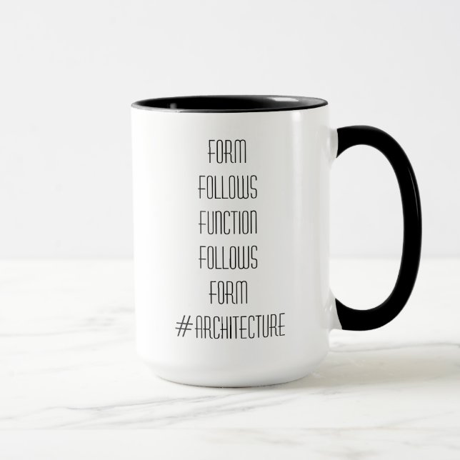 Formez suit la tasse de l'architecte de fonction (Droite)