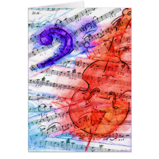 Formulaire bas de musique - carte