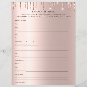 Formulaire de consultation de mariage maquillage R