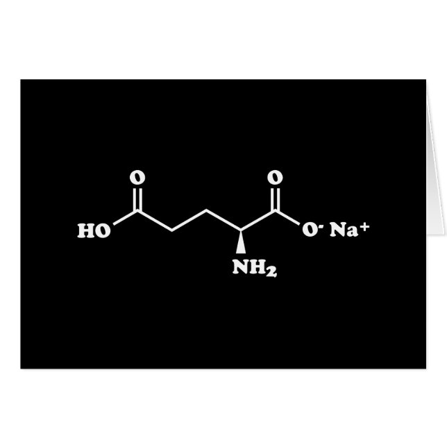 Formule chimique de molécule de glutamate de (Devant horizontal)