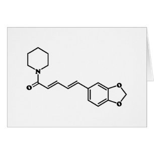 Formule chimique moléculaire de poivre noir Piperi