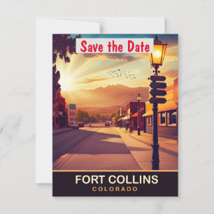Fort Collins, Colorado, Carte Postale de Voyage,