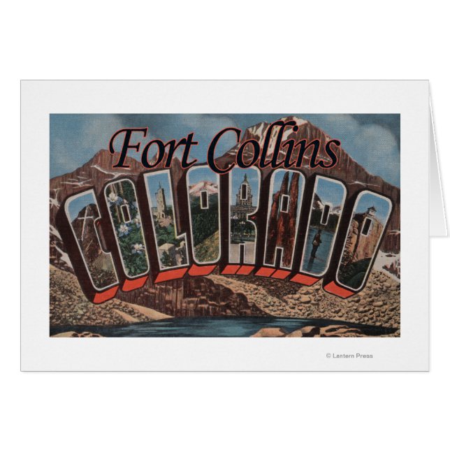 Fort Collins, Colorado - Scènes à grandes lettres (Devant horizontal)