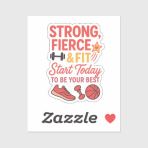 Fort et adapté Stickers de sport de motivation