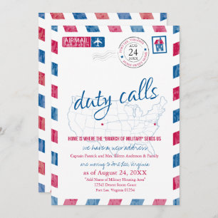 Fort Lee Virginia Military Moving Faire-part