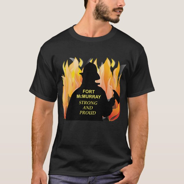 Fort McMurray fort et fier - le T-shirt des hommes (Devant)