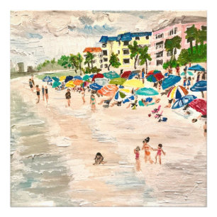 "Fort Myer's Beach" Photo de peinture Fl. Imprimer