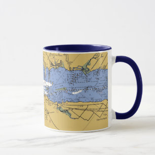 Fort Myers, tasse nautique de diagramme de port de