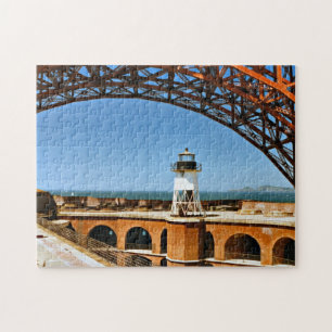 Fort Point Lighthouse, California Jigsaw Puzzle