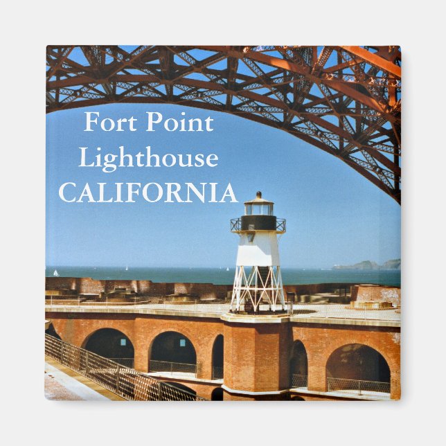 Fort Point Lighthouse, California Magnet (Devant)